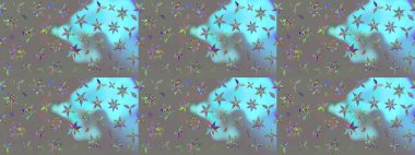 Yatak çarşafları, ceket, paket tasarımı, kumaş ve moda kavramları için tekstil baskısı. Eskiz modeli etnik tasarım. Çiçekleri, deniz kabukları, mandalaları ve suluboya efektleri olan deniz altyapısı.