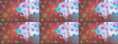 Düz Çiçek Elementleri Tasarımı. Raster Şirin kumaş deseni. Eskiz klasiği. Renkli Bahar Teması çizim şablonu.