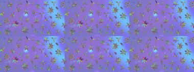 Sketch Colour Spring Theme eskiz kalıbı. Düz Çiçek Elementleri Tasarımı. Mor renkli çiçekler. Sevimli çiçek raster deseni.