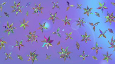 Mor renklerde. Menekşe renginde mor papatya deseni. Raster illüstrasyonu.