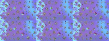 Raster illüstrasyonu. Robot resim. Küçük çiçekte sevimli çiçek deseni var..