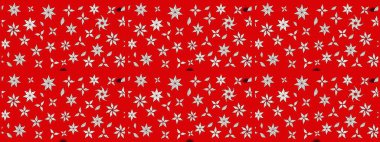 Raster illüstrasyonu. Kırmızı renklerde. Taslak dekoratif arka plan, çiçek mandala. Çiçek..