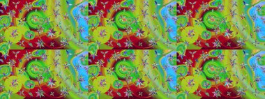 Güzel suluboya yaz çiçekleri deseni..