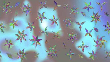 Çiçek arkaplan. Doğa. Çiçek kompozisyonu. Çiçek kolajı. - Mavi çiçekler. Küçük çiçekte güzel bir desen var. Raster deseni.