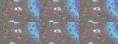 Küçük çiçekte güzel bir desen. Motley illüstrasyonu. Küçük renkli çiçekler. Moda baskıları için zarif bir şablon. Çiçekli bahar çiçekleri.