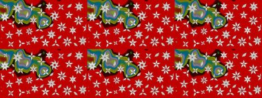 Küçük çiçekte güzel bir çiçek deseni var. Çiçekli çiçek deseni, suluboya. Raster deseni.