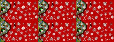 Kırmızı renkte çiçekler. Elle boyanmış suluboya resim çizimi çiçekler ve bitkiler.