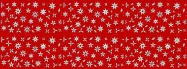 Çiçekli karalama şeklinde Raster çiçek deseni. Kibarca, kırmızı renkte yaz çiçekleri. Raster illüstrasyonu.