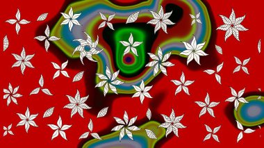 Klasik çiçek desenli. Raster 'ın taze dokusu. Yumuşak fayans. Paketleme, tekstil, duvar kâğıdı için çiçek eskizi. Yumuşak pamuk tasarımı.