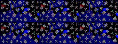 Raster illüstrasyonu. Robot resim. Küçük çiçekte sevimli çiçek deseni var..