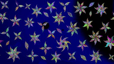 Güzel kumaş deseni. Güzel karalamalı çiçek desenli çizim. Raster illüstrasyonu. Küçük çiçekte sevimli çiçek deseni var..