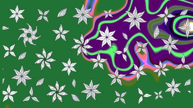 Moda baskısı. Çiçeğin suluboya çizimlerinin mükemmel deseni. Dekorasyon ve tasarım için güzel bir desen. Suluboya çizim kalıbı. Eski.