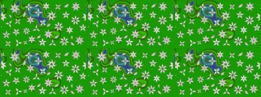 Düz Çiçek Elementleri Tasarımı. Güzel kumaş deseni. Güzel eskiz şekli. Raster çiçekli arka plan. Yazdır. Renkli Yaz Teması çizim şablonu.