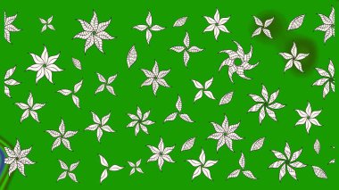 Sevimli çiçek raster deseni. Renkli Yaz Temalı eskiz kalıbı. Düz Çiçek Elementleri Tasarımı. Modaya uygun kumaş deseni.