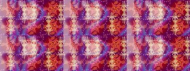 İllüzyon. Güzel mor, pembe ve kırmızı kar taneleri renkli bir arka planda izole edilmiş. Kar taneleri, kar yağışı. Düşen Noel stilize kar taneleri.