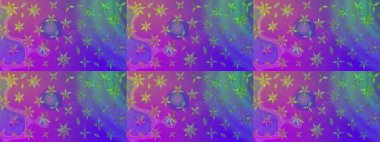 Küçük çiçekteki sevimli çiçek deseni. Mor renkte çiçekler.