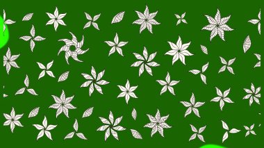 Çiçekli karalama şeklinde Raster çiçek deseni. Yeşil renkli çiçekler. Nazik, sevimli çiçek arkaplanı..