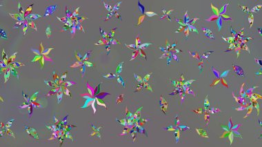 Renkli Bahar Teması eskiz kalıbı. Düz Çiçek Elementleri Tasarımı. Parlak arkaplan eskiz desenli çiçekli fantezi tasarımı.