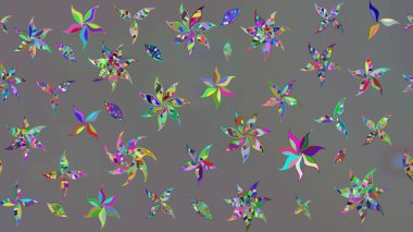 Raster illüstrasyonu. Gri yapraklı yabani çiçekler. Eskiz arkaplan modeli. Suluboya, elle çizilmiş.