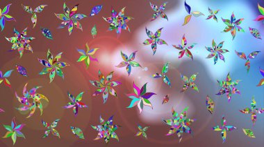 Desen, çizim, çiçek sınırı. Kıvırcık, parlak örgü. Raster illüstrasyonu. Güzel, parlak, pürüzsüz kumaş, tuval. Çiçek çelengi. Klasik eski arkaplan.