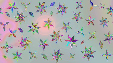 Çiçek arkaplanlı soyut zarafet eskiz deseni. Raster Güzel kumaş deseni.