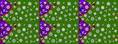 Renkli Bahar Teması eskiz kalıbı. Düz Çiçek Elementleri Tasarımı. Raster..