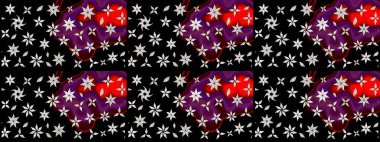 Doodle çiçekler ve dalları, otlar ve çiçekler. Elle çizilmiş. Raster resim. Güzel kumaş deseni.