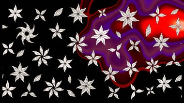 Karalama elementleri. Çizim çiçek deseni duvar kağıdı, web sitesi arka planı, ambalaj kağıdı, davetiye, broşür, afiş veya web sitesi için kullanılabilir. El çizimi Raster illüstrasyonu.