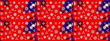 Kırmızıda çiçekler. Eskiz arkaplan modeli. Suluboya, elle çizilmiş. Raster stoku.