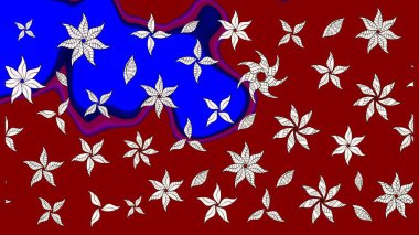 Moda baskıları için zarif bir şablon. Robot resim. Küçük çiçekte güzel bir desen. Küçük renkli çiçekler. Çiçekli bahar çiçekleri. Motley illüstrasyonu.