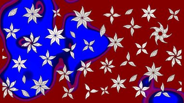 Çiçek kompozisyonu, el boyası, hassas şablon. Üst manzara, yumuşak kırmızı renk tarzı. Manzaralı çiçek deseni. Sevgililer günü ve tebrik kartı konsepti için şık bir davet.