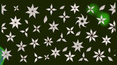 Vadinin gri renkli çiçekleri. Raster çiçek desenleri çiziyor..