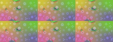 Küçük çiçekte hoş bir çiçek deseni var. Parlak çiçekli nötr renkler üzerine soyut çizim deseni. Çiçek elementli zarif raster dokusu..