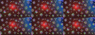 Raster suluboya çiçek deseni, narin çiçekler, kahverengi çiçekler, tebrik kartı şablonu. Güzel kumaş deseni.