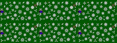 Botanik çizim kalıbı. Suluboya etkisi. Organik elementler. Raster deseni.