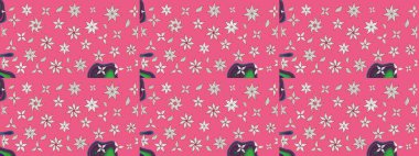 Raster 'ın taze dokusu. Yumuşak pamuk tasarımı. Paketleme, tekstil, duvar kâğıdı için çiçek eskizi. Yumuşak fayans. Klasik çiçek deseni.