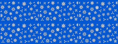 Düz Çiçek Elementleri Tasarımı. Çiçek deseni. Renkli Bahar Teması eskiz kalıbı. Raster çizimi. Güzel kumaş deseni..