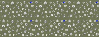 Gömlek, arka plan modelini çiz. Tropik çiçekler. Yeşil renkte çiçekler.