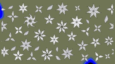 Küçük yeşil çiçeklerle oldukça eski bir besin torbası deseni. Tekstil, kumaş, kapaklar, duvar kağıtları, baskı, paket, koleksiyon defteri, örgü, dekupaj için çiçek arkaplanı..