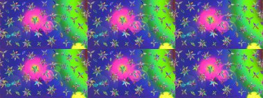 Raster stili kumaş deseni. Çiçekler suluboya çizim deseni.