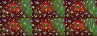 Raster illüstrasyonu. Kahverengi renkli çiçekler. Çizim çiçek deseni duvar kağıdı için kullanılabilir.