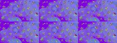 Raster stili kumaş deseni. Çiçekler suluboya çizim deseni.