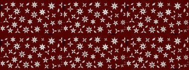 Küçük çiçekteki sevimli çiçek deseni. Kırmızı renkte çiçekler.