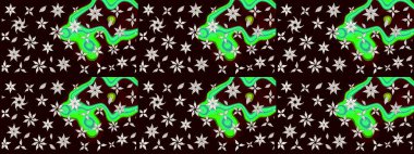 Çiçek deseni. Raster illüstrasyonu. Chichi 'nin kumaş kalıbını çiz. Düz Çiçek Elementleri Tasarımı. Renkli Bahar Teması çizim şablonu.