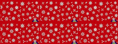 Düz Çiçek Elementleri Tasarımı. Renkli Yaz Temalı eskiz kalıbı. Modaya uygun kumaş deseni. Sevimli çiçek raster deseni.