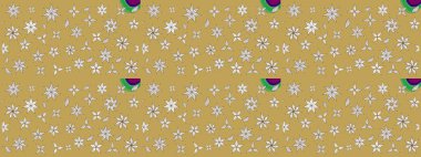 Raster illüstrasyonu. Sarı renklerde. Raster illüstrasyonundaki çiçek desenli çizim. Güzel kumaş deseni.