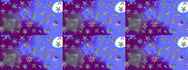 Parlak renkli çiçekleri ve mor renkli yaprakları olan harika bir çiçek deseni. Halk tarzı. Moda baskıları için zarif bir şablon. Modern çiçek arkaplanı.