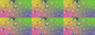 Rengarenk çiçekleri ve doğal renklerde yaprakları olan harika bir çiçek deseni. Moda baskıları için zarif bir şablon. Modern çiçek arkaplanı. Halk stili.