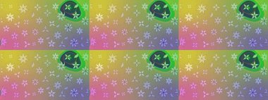 Çiçek tasarımı için inanılmaz bir kolaj cenneti tarzı. Çiçekli zambakların eskiz geçmişi. Çiçek açan parlak kolaj çiçeği nötr.