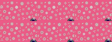 Çiçekli eskiz deseni. El çizimi. Pembe renkli çiçekler. Suluboya çizimi.